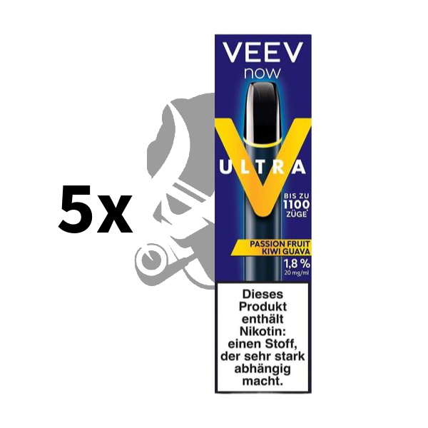 VEEV Now Ultra Passion Fruit Kiwi Guava Bundle 1 x 5 Stück VEEV Now Ultra Passion Fruit Kiwi Guava Bundle 1 x 5 Stück